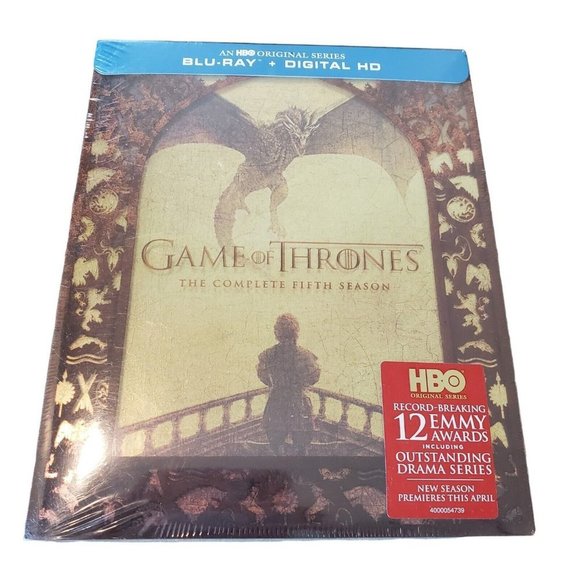 Game Of Thrones Sealed Complete Fifth Season (Blu-ray + Digital HD) Bonus‎ Disc - Picture 1 of 8